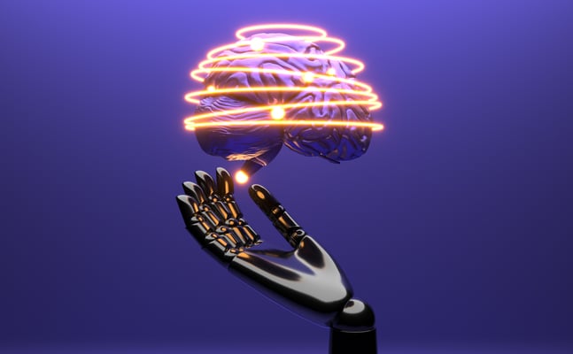 ai-cloud-concept-with-robot-arm